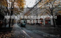 观察报道：草莓视频丝瓜视频的新动向 · 热点5910